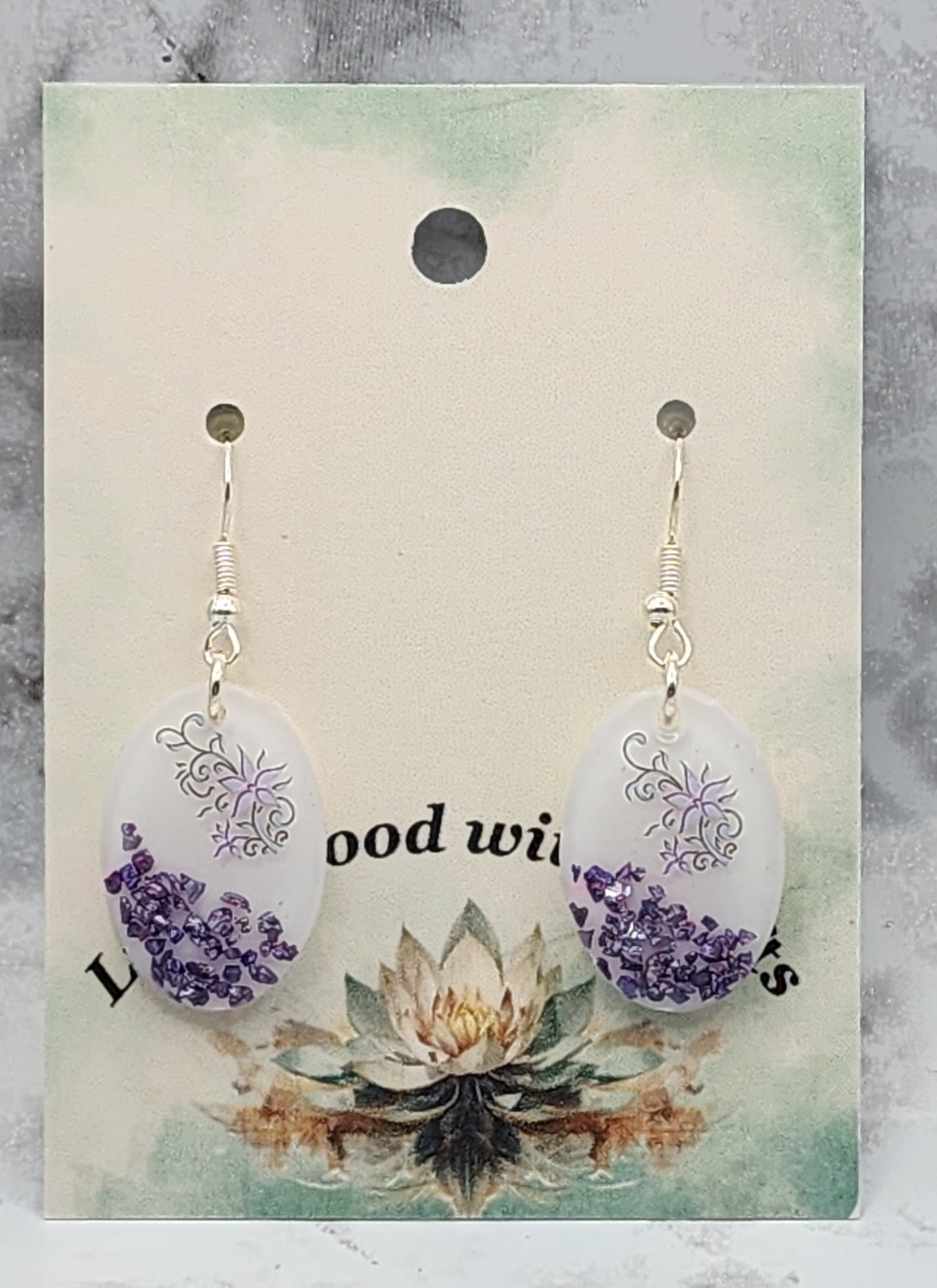 Twilight Sparkle Resin Earrings