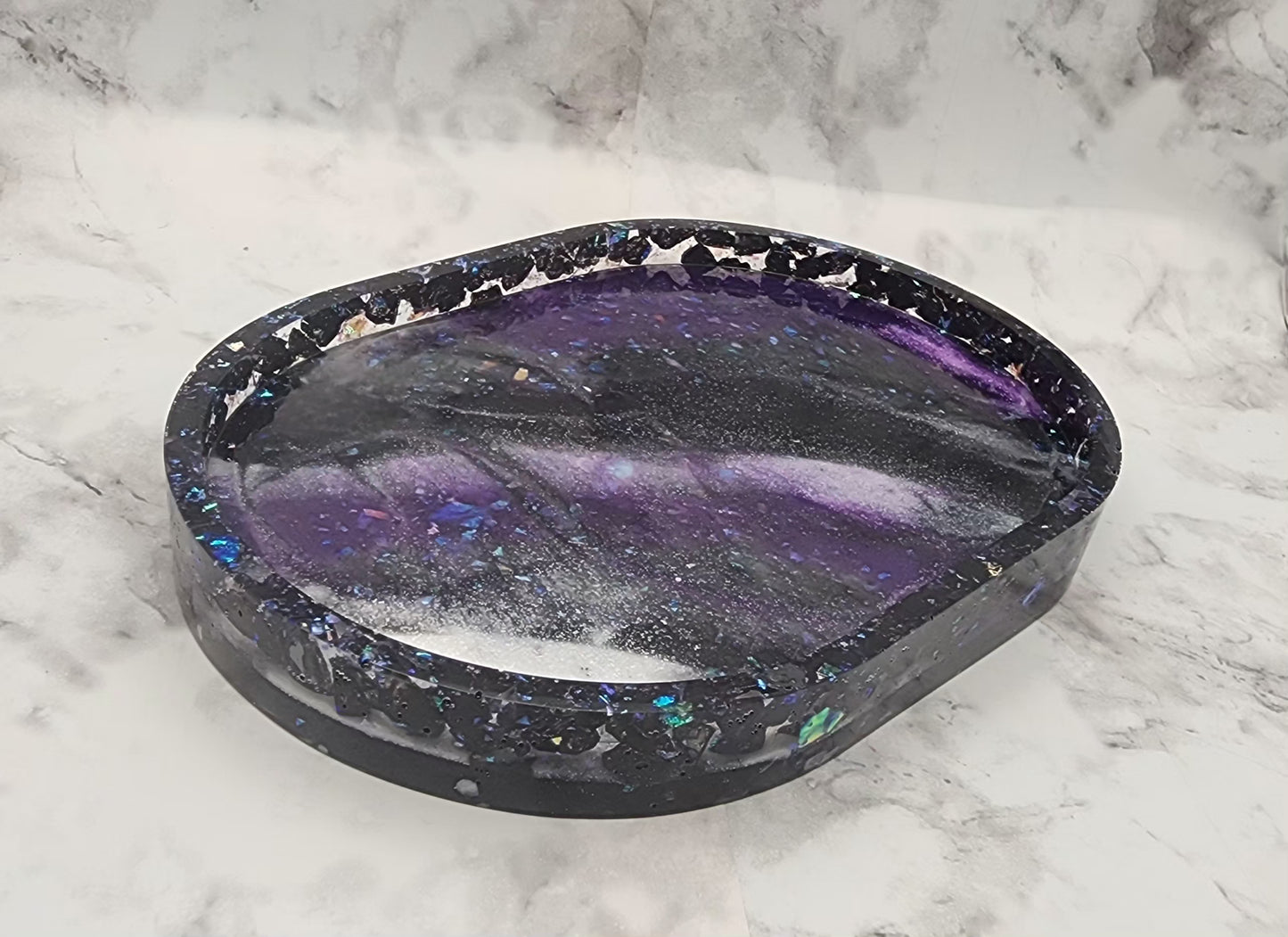 Majestic Swirl Resin Vanity Tray
