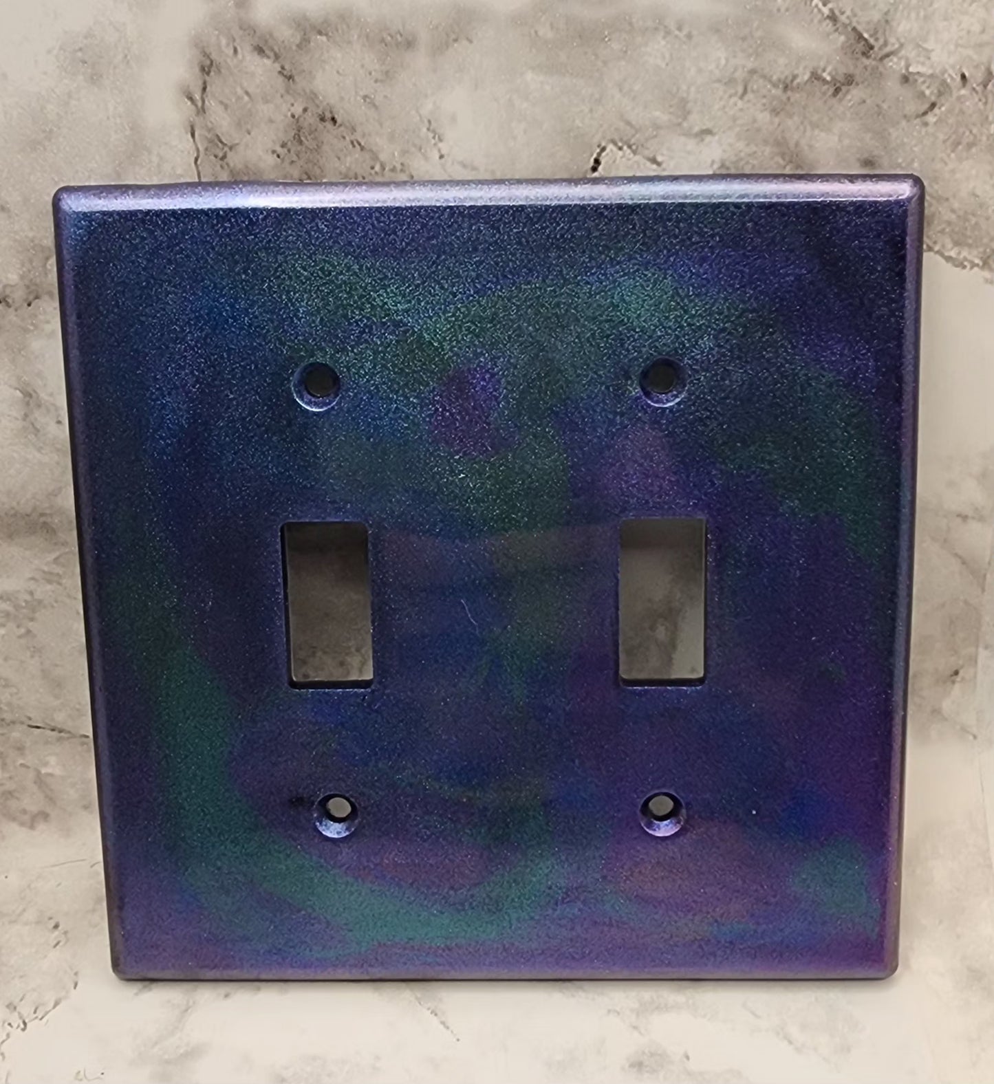 Shimmering Purple Resin Light Switch/ Outlet Covers