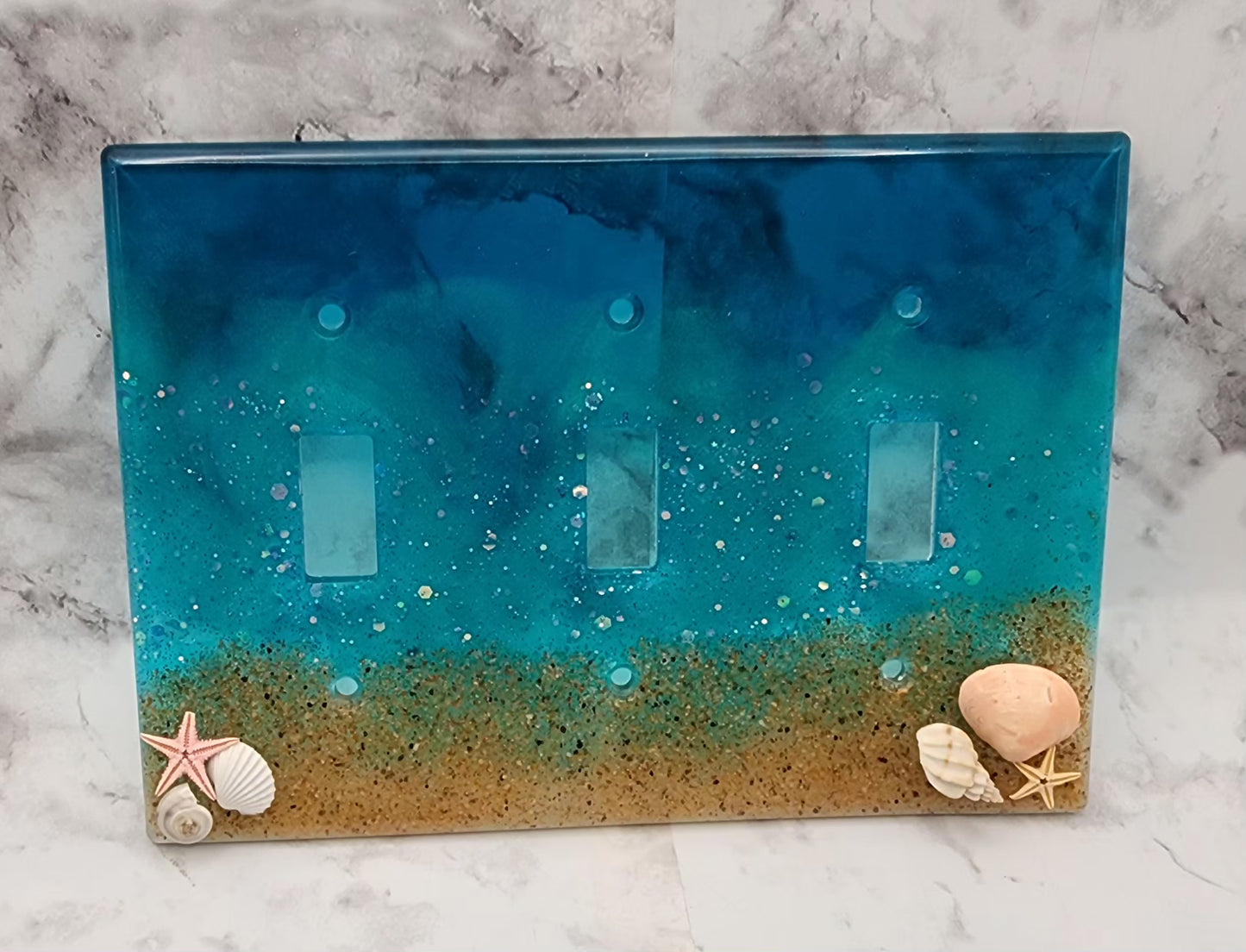 Ocean Wave Resin Light Switch