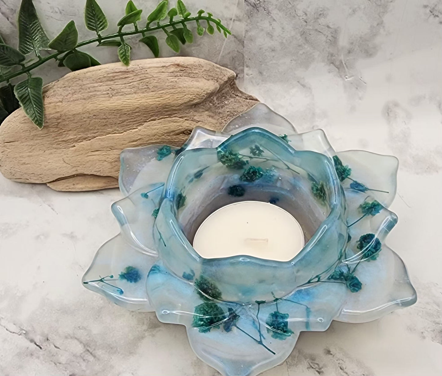Pearl Flower Lotus Flower Candle Holder