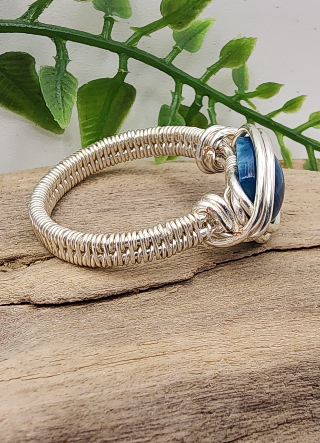 Oceans Embrace Silver Wire Wrapped Ring