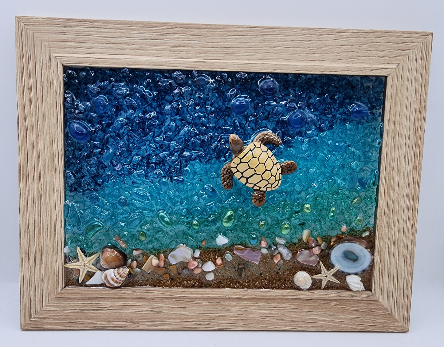 Sea Turtle glass art