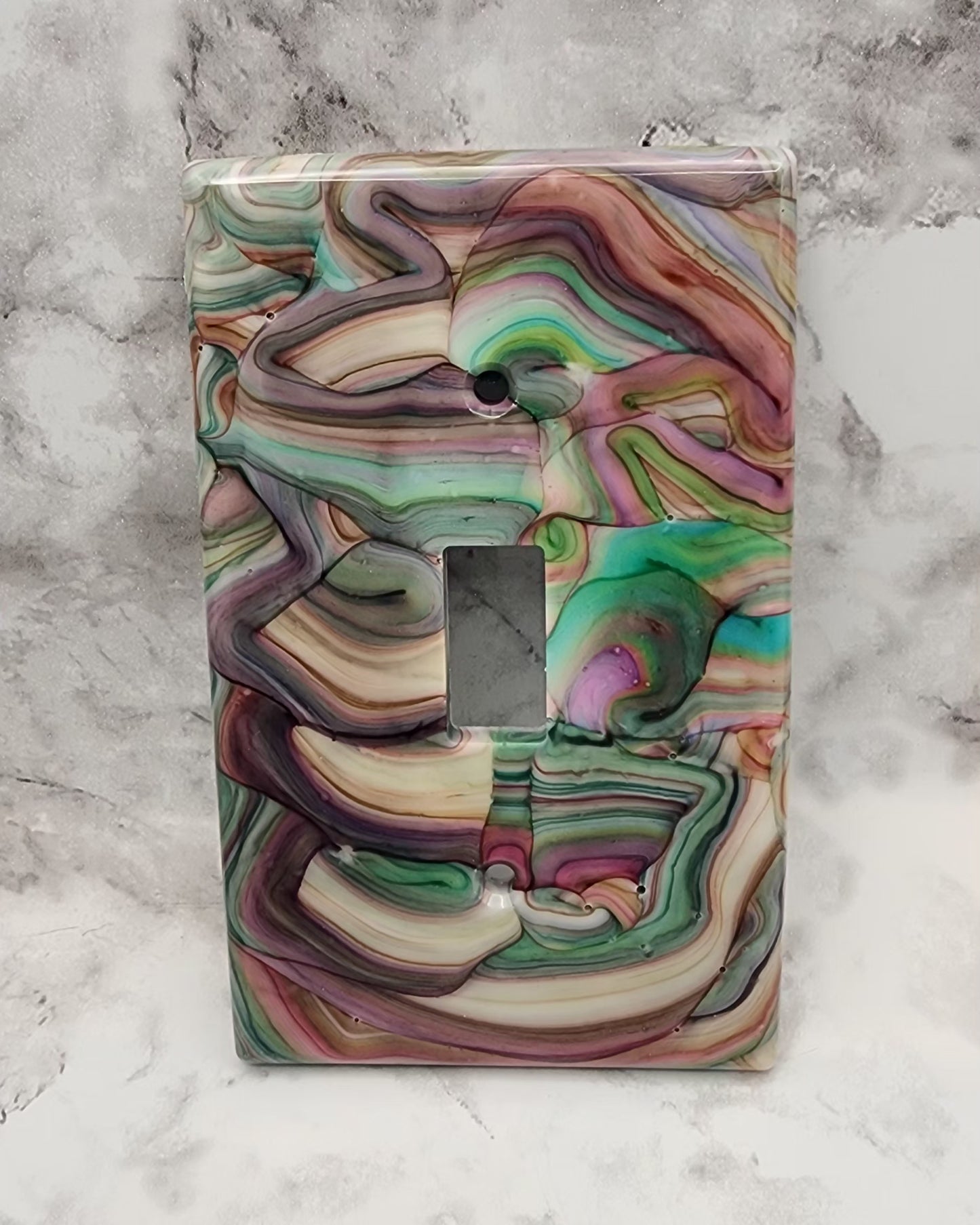 Multicolor Resin Light Switch Cover