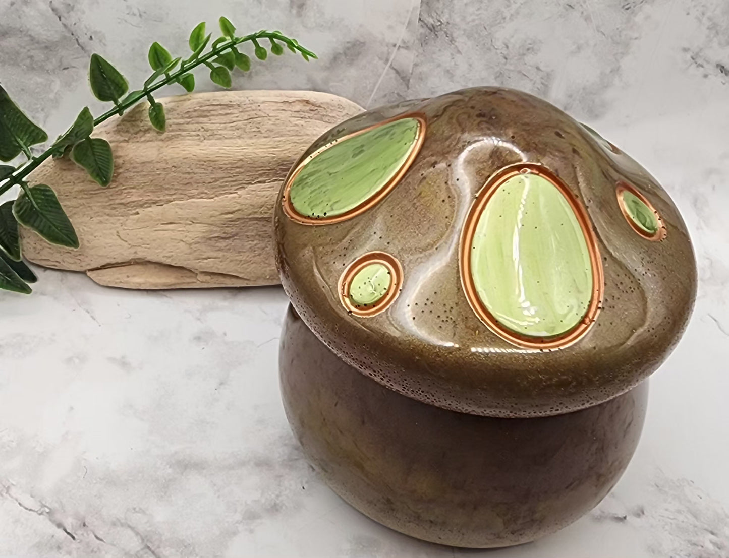 Mushroom Jar with Lid