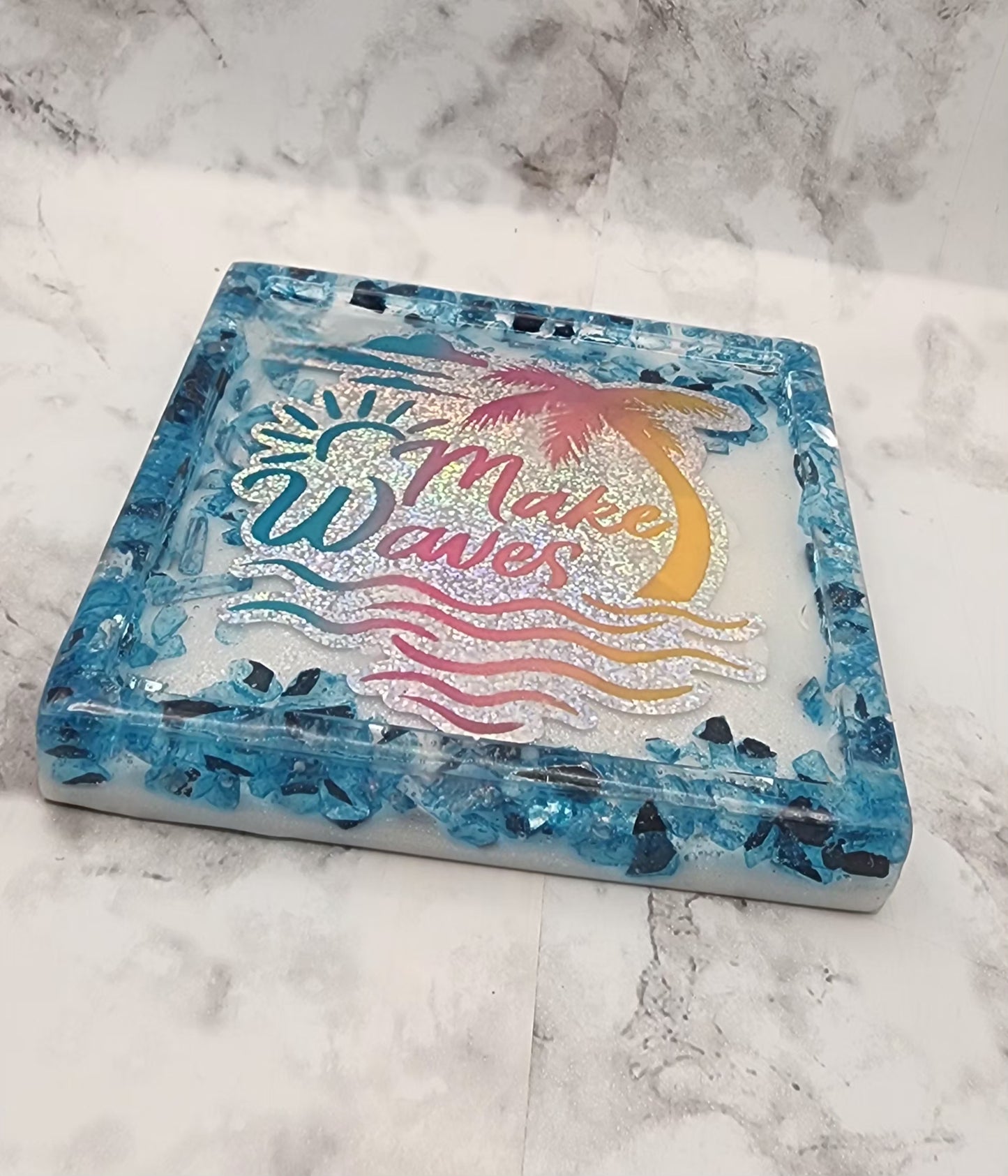 Make Waves Resin Vanity Tray