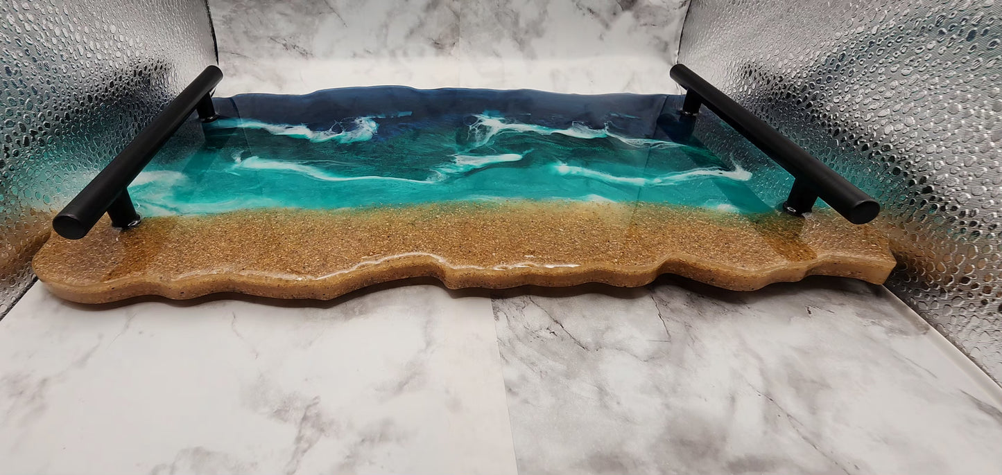 Seashell Bliss Resin Tray