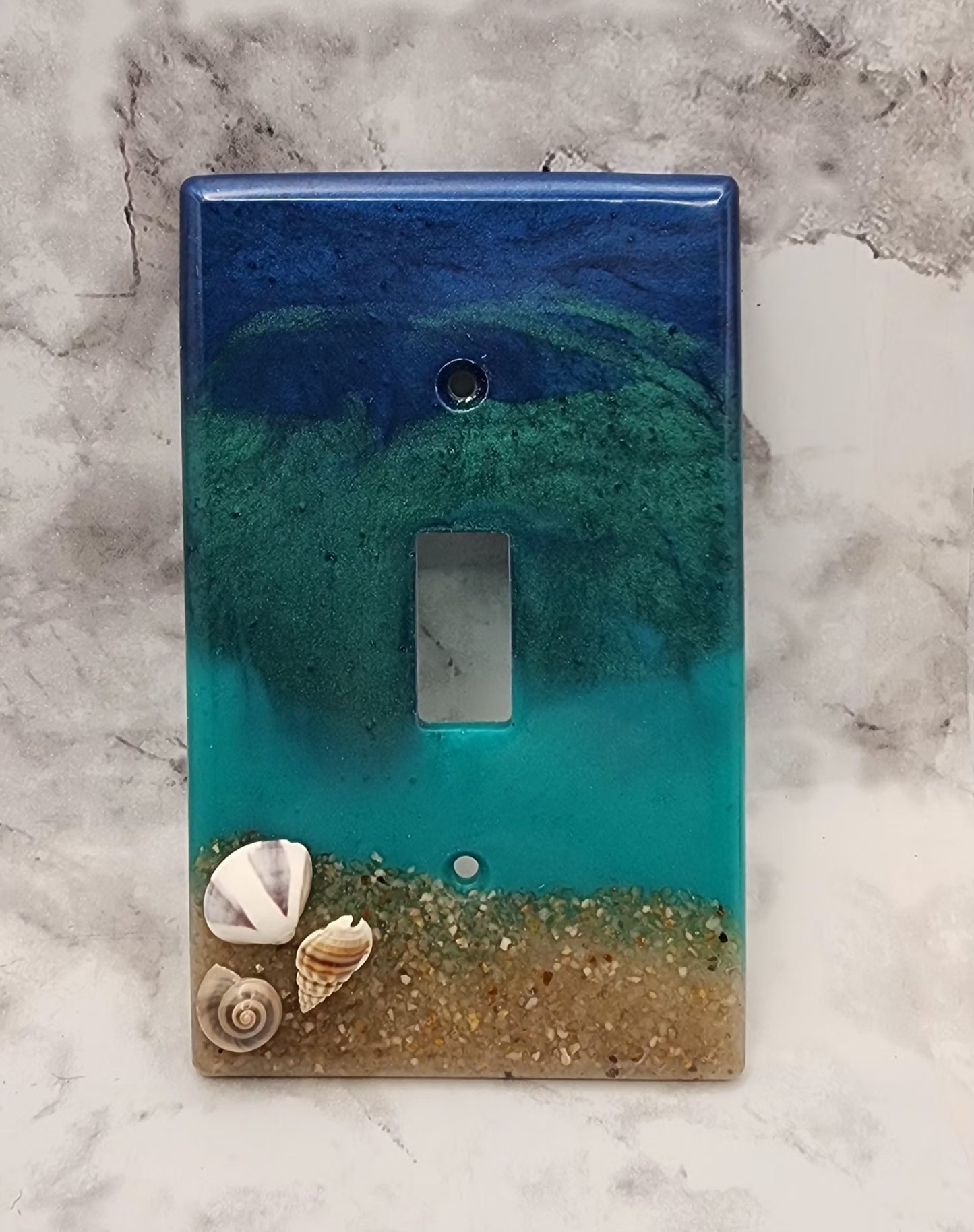 Ocean Wave Resin Light Switch