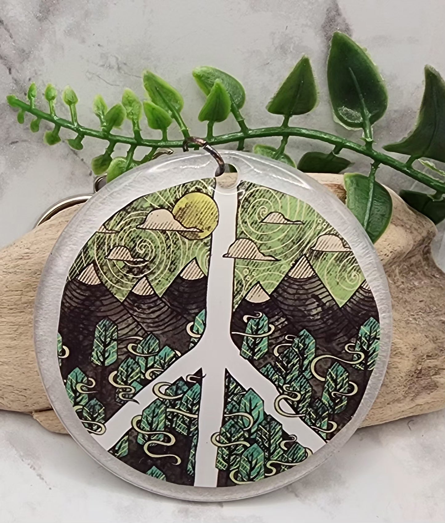 Peace Sign Keychains