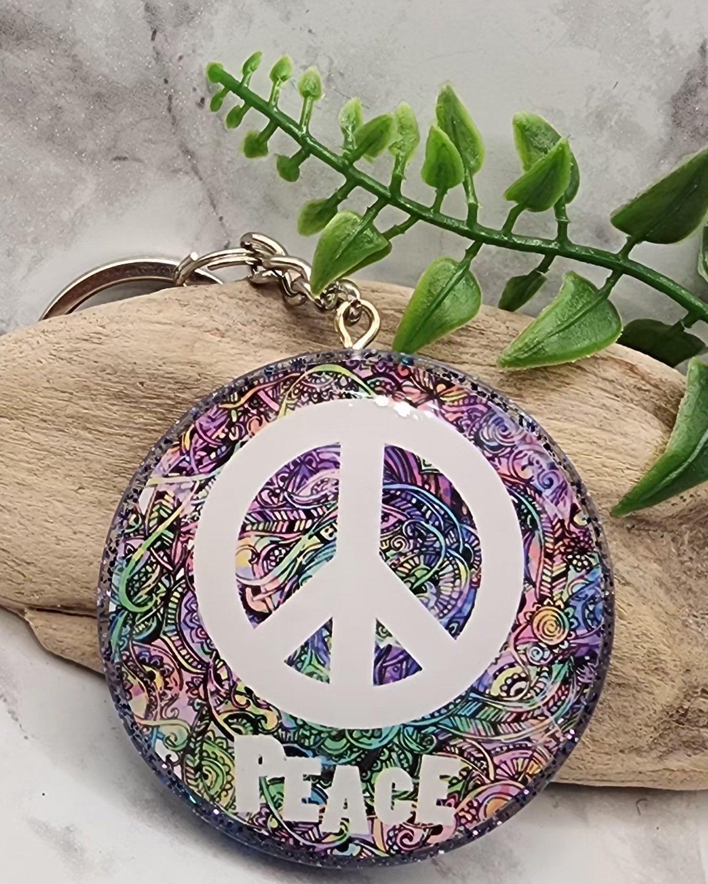 Peace Sign Keychains
