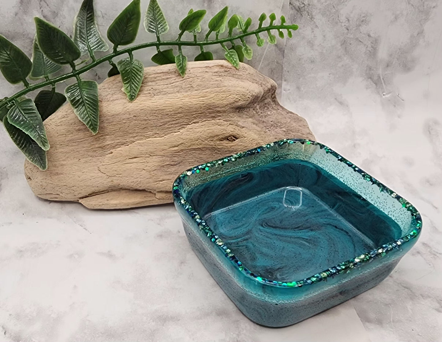 Tranquil Tides Square Trinket Dish