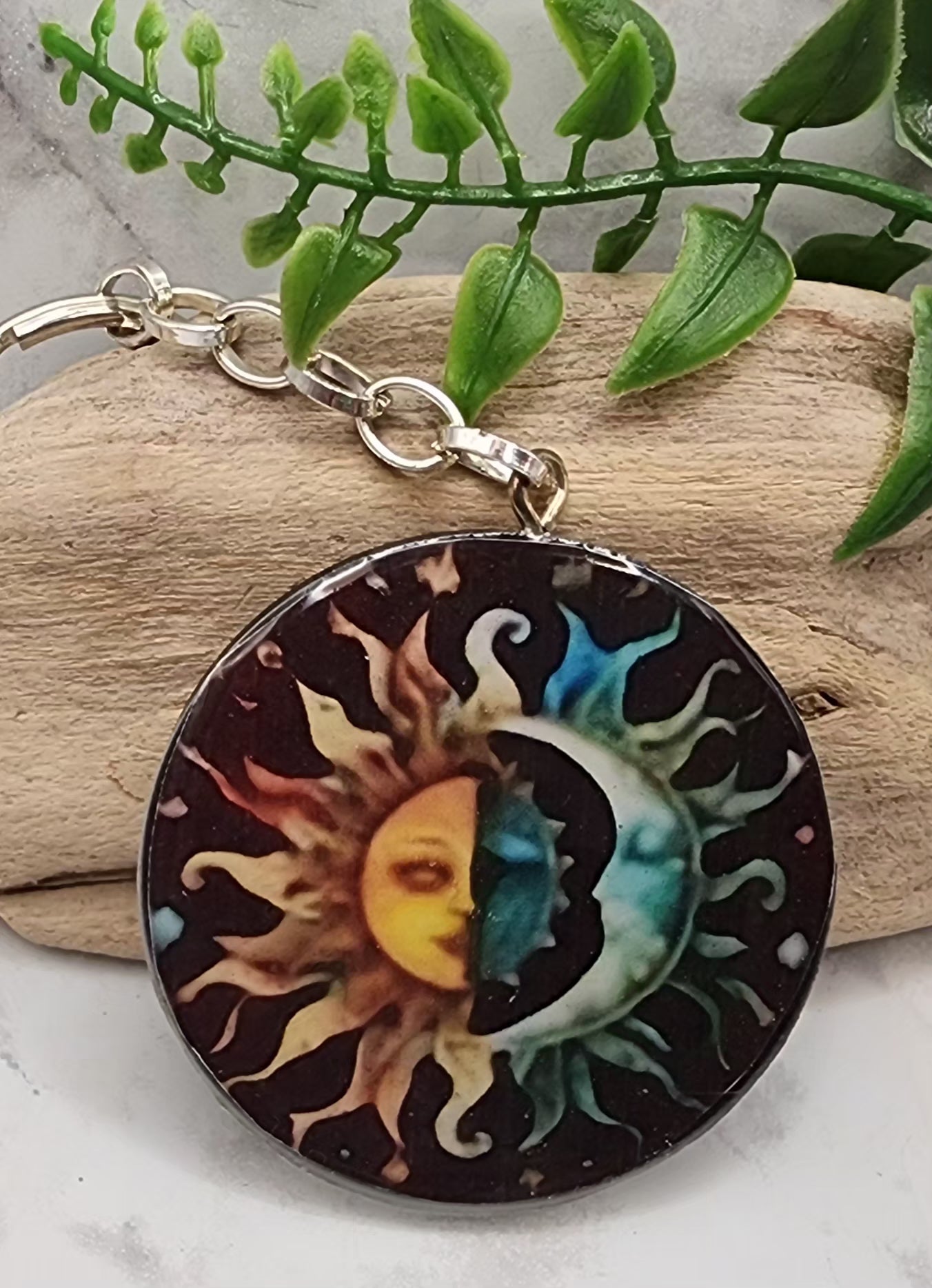 Sun And Moon Keychains