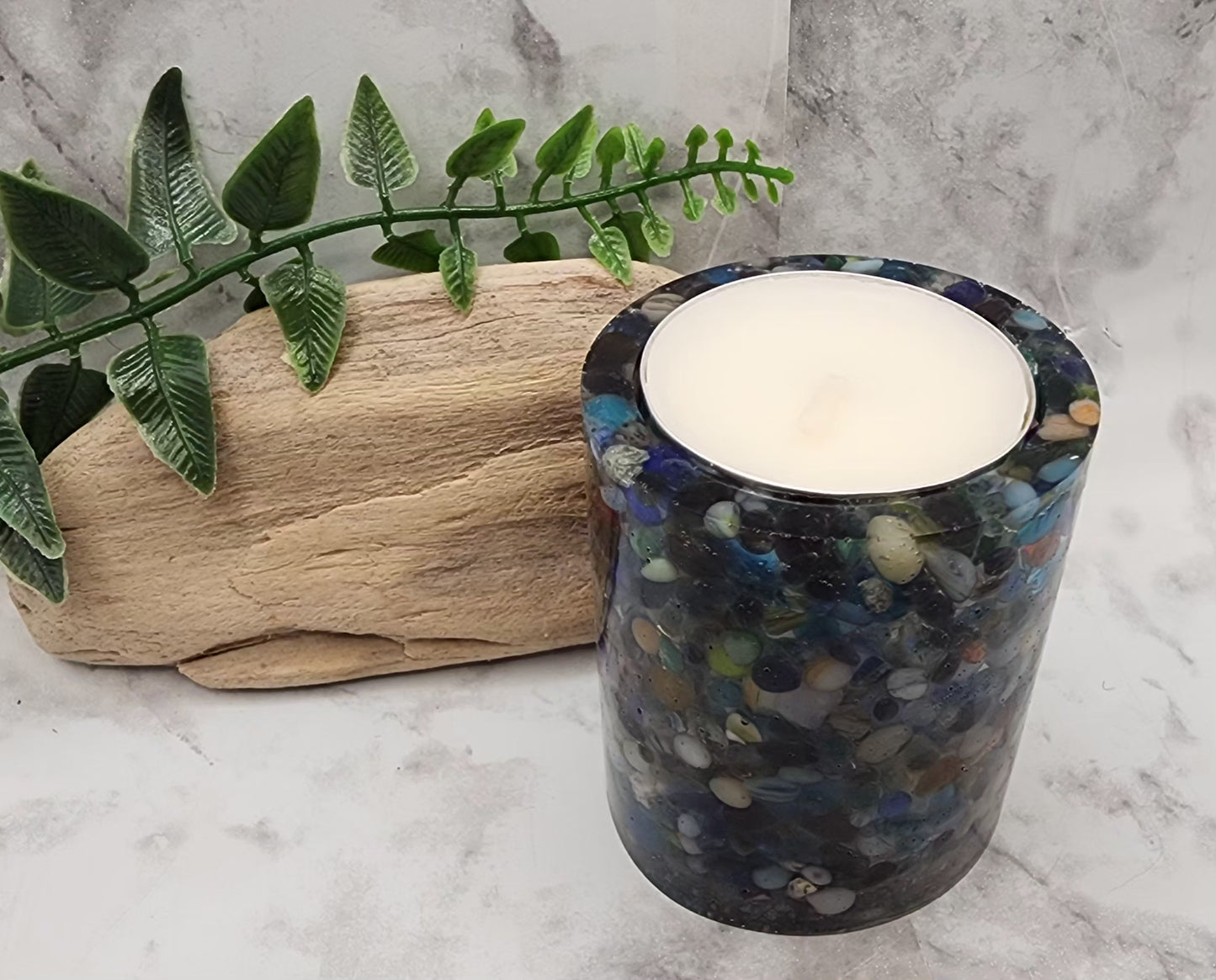 Blue Serenity Tealight Candle Holder