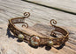 Mint Dyed Imperial Jasper Wire Wrapped Bracelet