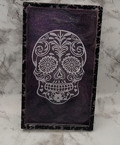 Sugar Skull Resin Vanity Tray