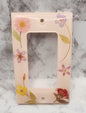 Dried Pressed Flower Decorator Outlet Cover