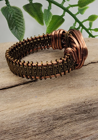 Tuscan Sands Vintage Bronze Wire Wrapped Ring