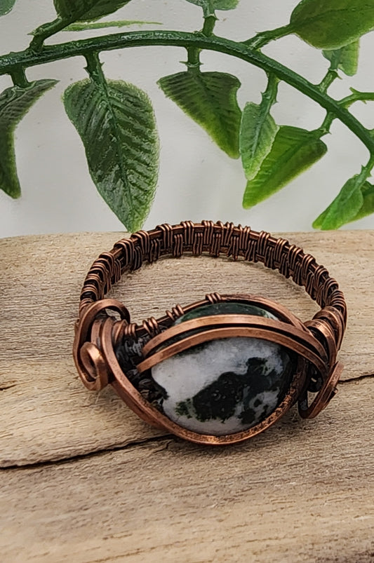 Lush Grove Vintage Bronze Wire Wrapped Ring