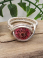 Pink Helichrysum Flower Ring