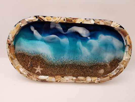 Ocean Tide Resin Vanity Tray